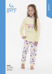 LITTLE GIRL PAJAMAS R20007 Tellini S.r.l. Wholesale Clothing